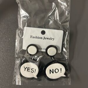 BOGO - PUNK YES/NO EARRINGS